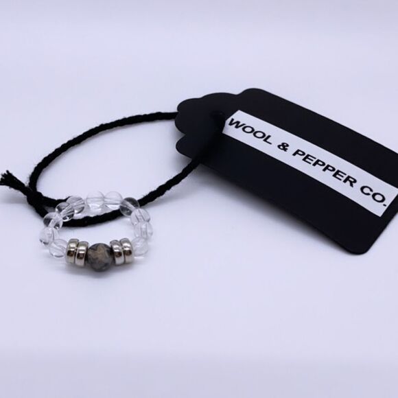 NWT Wool + Pepper Co. Beaded Stackable Ring - Picture 1 of 5